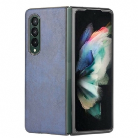 Hoesje voor Samsung Galaxy Z Fold 3 5G Litchi-leereffect