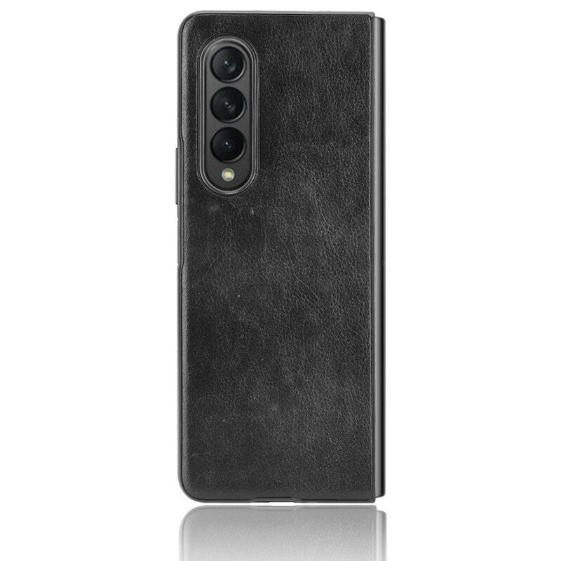 Hoesje voor Samsung Galaxy Z Fold 3 5G Litchi-leereffect