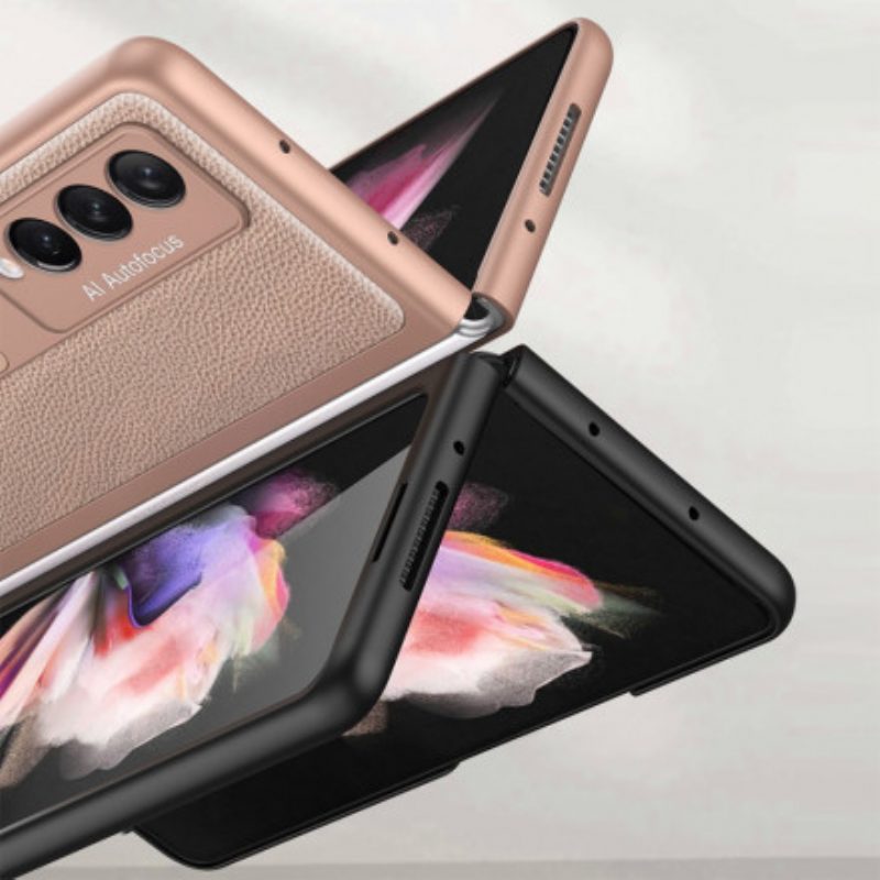 Hoesje voor Samsung Galaxy Z Fold 3 5G Ondersteuning Van Koolstofvezel Gkk