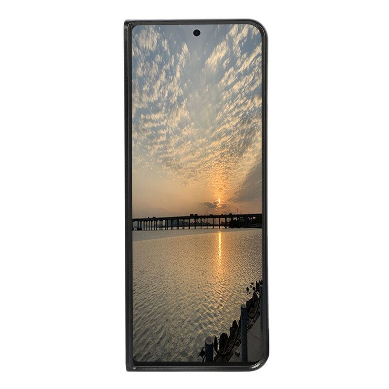 Hoesje voor Samsung Galaxy Z Fold 3 5G Premium Kunstleer