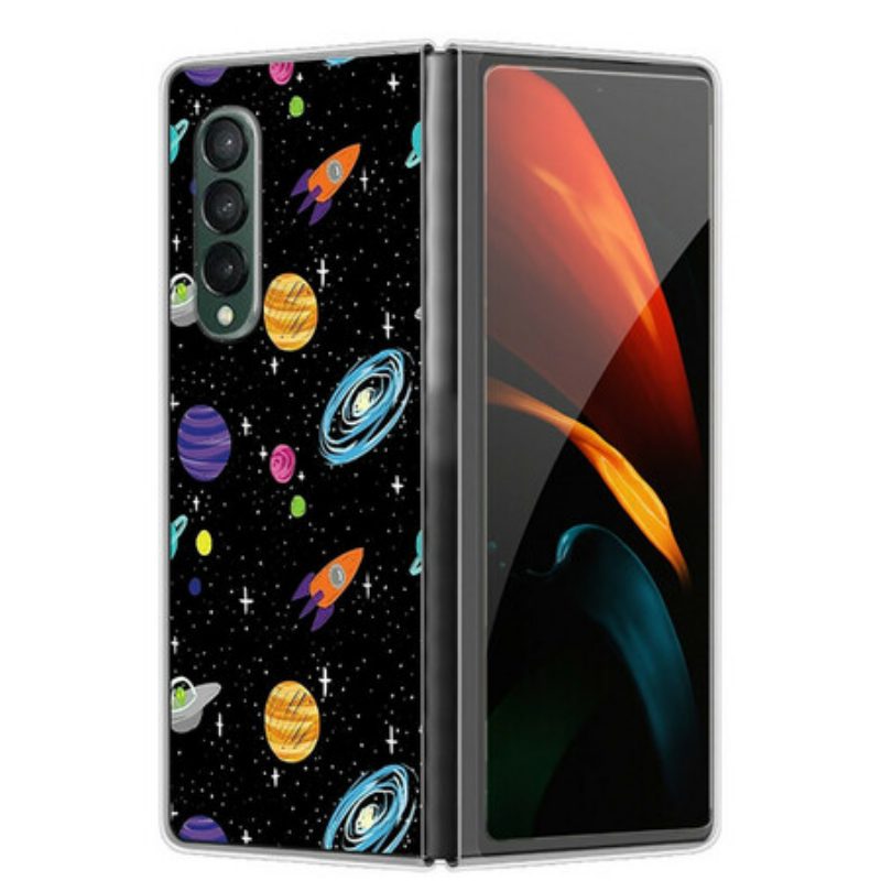 Hoesje voor Samsung Galaxy Z Fold 3 5G Ruimte