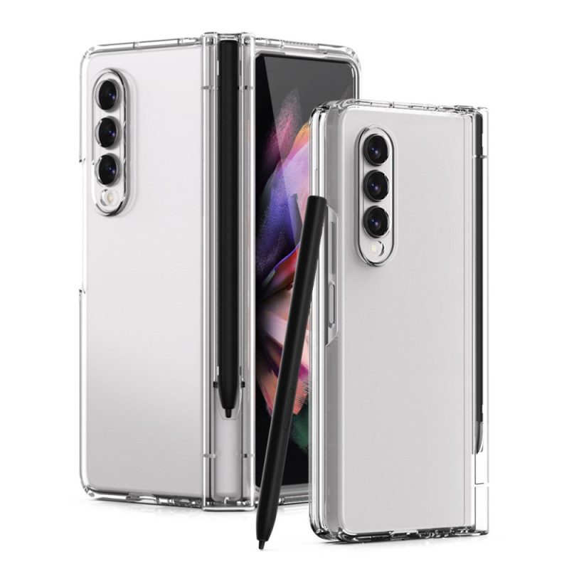 Hoesje voor Samsung Galaxy Z Fold 3 5G Schermbeschermer En Stylushouder