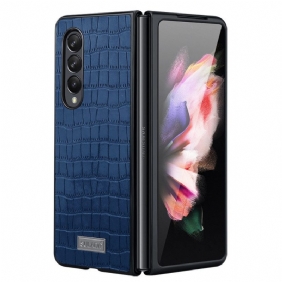 Hoesje voor Samsung Galaxy Z Fold 3 5G Stijl Krokodillenleer Sulada