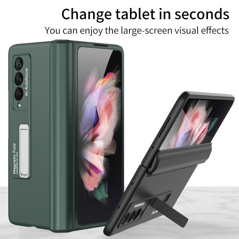 Hoesje voor Samsung Galaxy Z Fold 3 5G Stijve Kunststof Steun Gkk