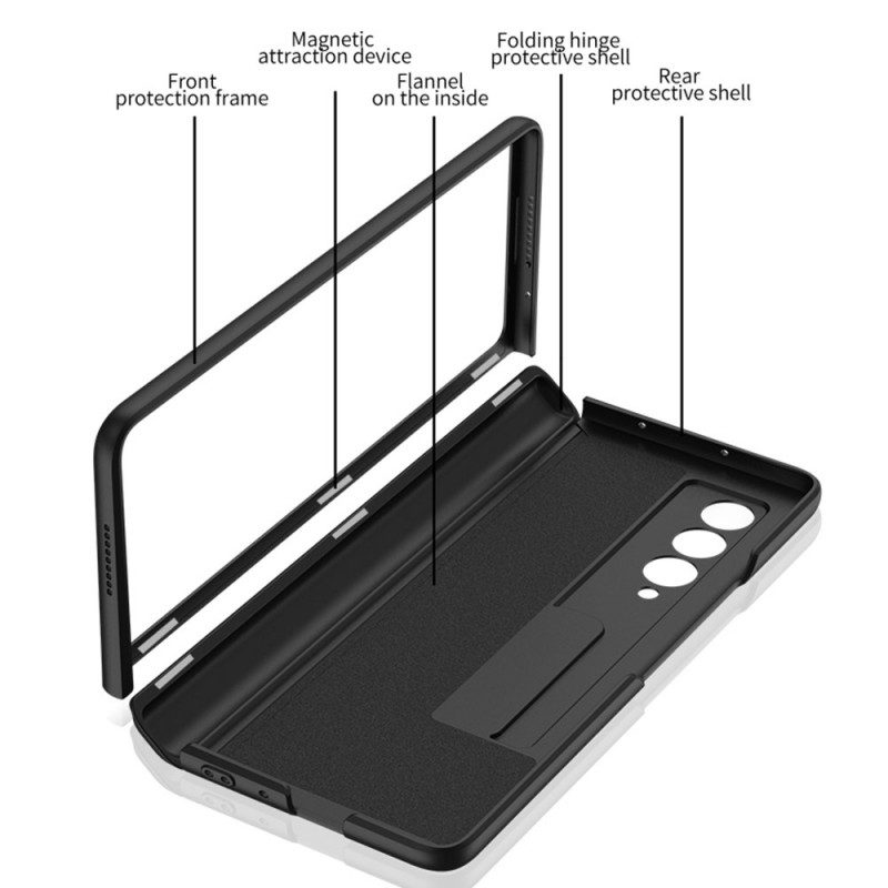 Hoesje voor Samsung Galaxy Z Fold 3 5G Stijve Kunststof Steun Gkk