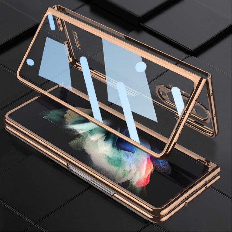 Hoesje voor Samsung Galaxy Z Fold 3 5G Transparant Met Gkk-stylushouder