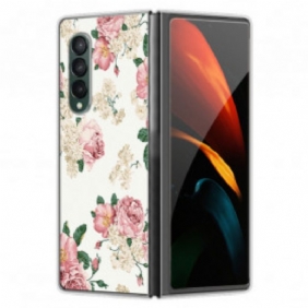 Hoesje voor Samsung Galaxy Z Fold 3 5G Vrijheid Bloemen