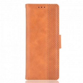 Leren Hoesje voor Samsung Galaxy Z Fold 3 5G Gestileerd Leereffect