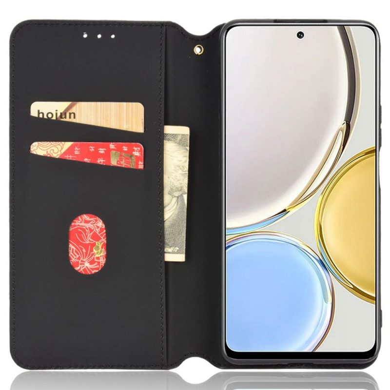 Bescherming Hoesje voor Honor Magic 4 Lite 5G Folio-hoesje Leereffect 3d-textuur