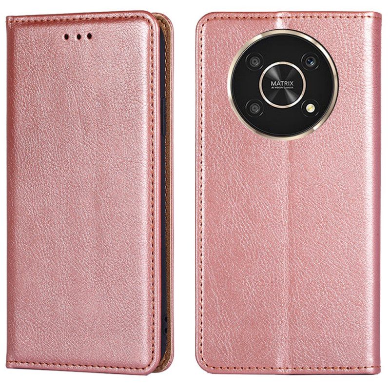 Bescherming Hoesje voor Honor Magic 4 Lite 5G Folio-hoesje Stijl Lederen Stiksels