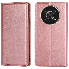 Bescherming Hoesje voor Honor Magic 4 Lite 5G Folio-hoesje Stijl Lederen Stiksels