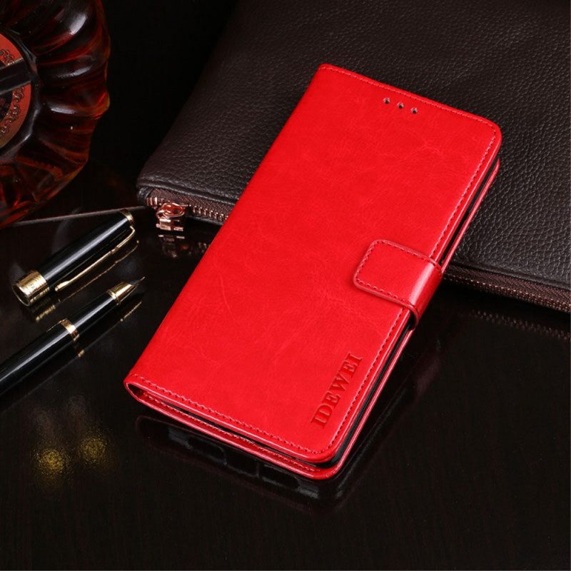 Flip Case voor Xiaomi Mi 11i 5G Imitatieleer Idewei