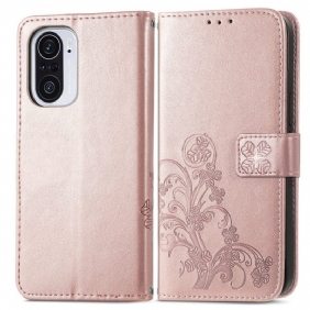 Leren Hoesje voor Xiaomi Mi 11i 5G Aziatische Ultrabloemen