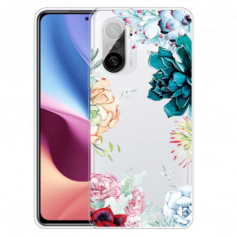 Telefoonhoesje voor Xiaomi Mi 11i 5G Naadloze Aquarel Bloemen