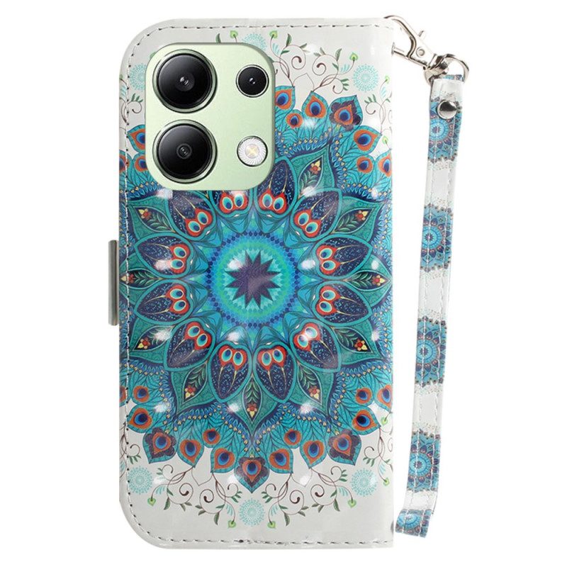 Bescherming Hoesje Xiaomi Redmi Note 13 4g Groene Mandala Met Bandje