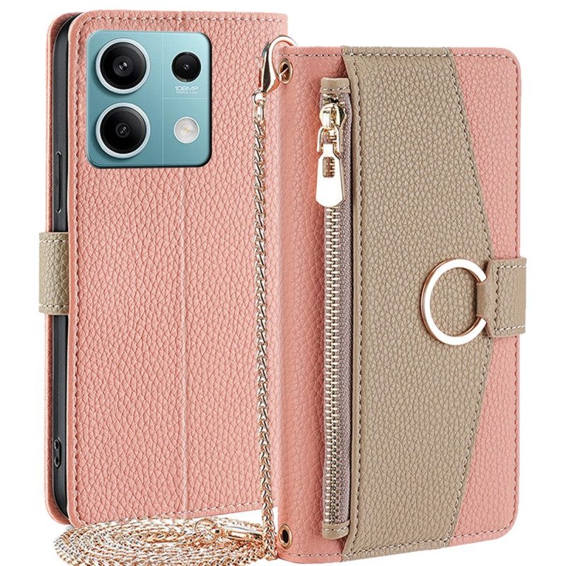 Bescherming Hoesje Xiaomi Redmi Note 13 4g Spiegel- En Schouderketting