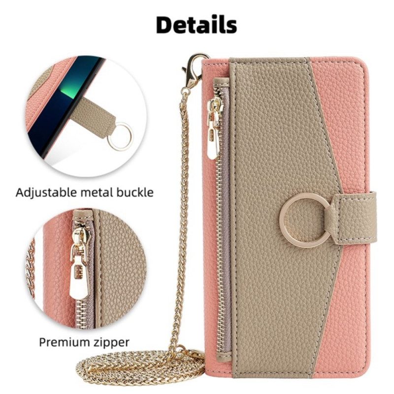 Bescherming Hoesje Xiaomi Redmi Note 13 4g Spiegel- En Schouderketting