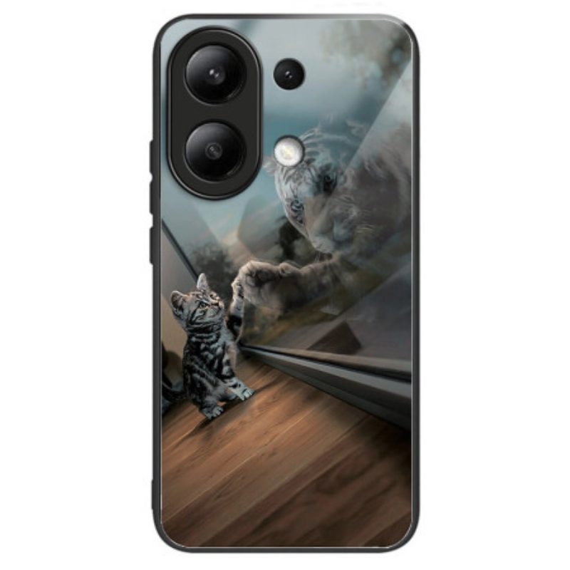 Case Hoesje Xiaomi Redmi Note 13 4g Telefoonhoesje Spiegel Cat