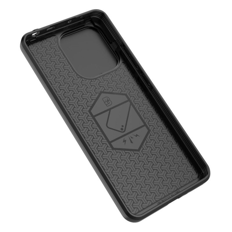 Cover Hoesje Xiaomi Redmi Note 13 4g Telefoonhoesje Resistente Ring Met Verschuifbare Lensbeschermer