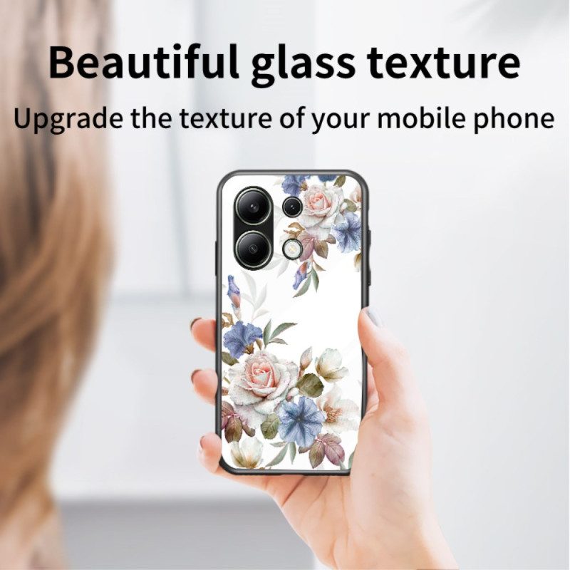 Cover Hoesje Xiaomi Redmi Note 13 4g Telefoonhoesje Ringhouder Met Bloemen