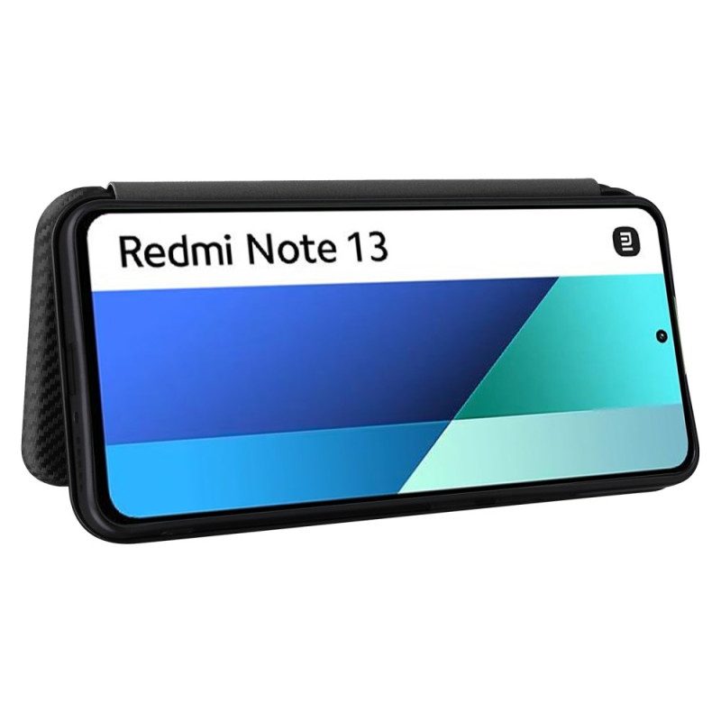 Folio-hoesje Xiaomi Redmi Note 13 4g Koolstofvezel