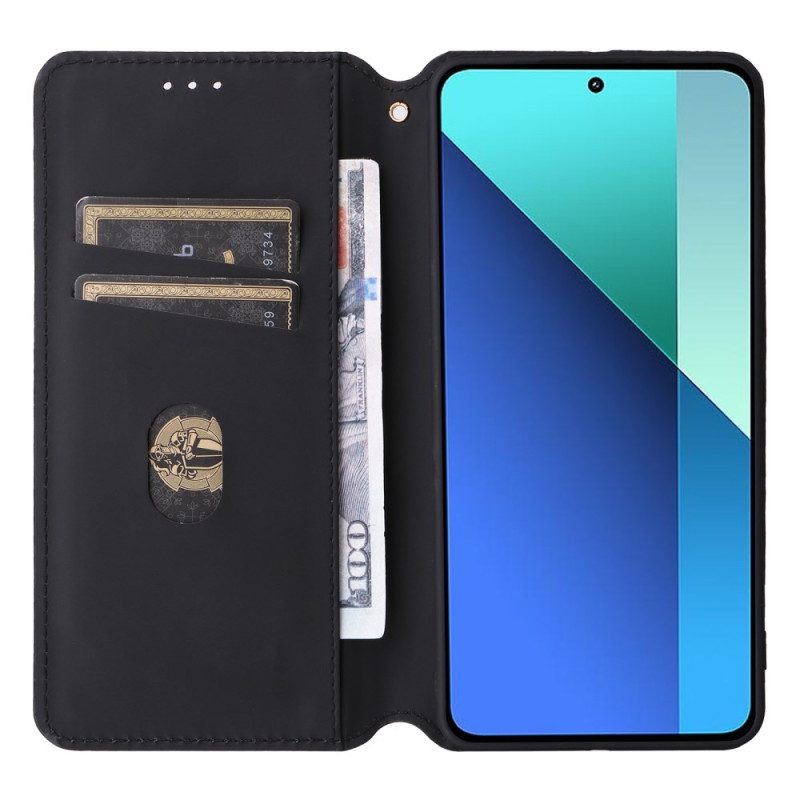 Folio-hoesje Xiaomi Redmi Note 13 4g Telefoonhoesje 3d Diamanten