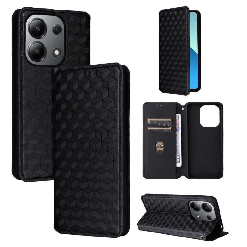 Folio-hoesje Xiaomi Redmi Note 13 4g Telefoonhoesje 3d Diamanten