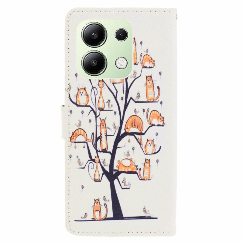 Folio-hoesje Xiaomi Redmi Note 13 4g Telefoonhoesje Katten En Koordboom