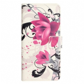 Folio-hoesje Xiaomi Redmi Note 13 4g Telefoonhoesje Lotus