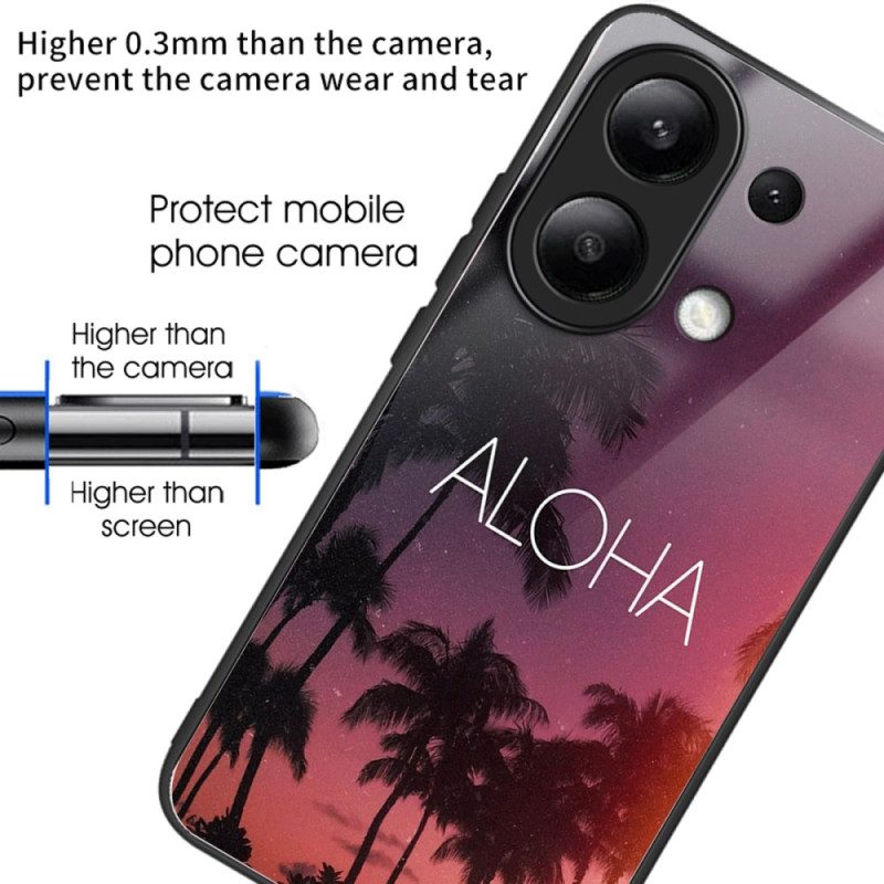 Hoesje Xiaomi Redmi Note 13 4g Aloha Gehard Glas