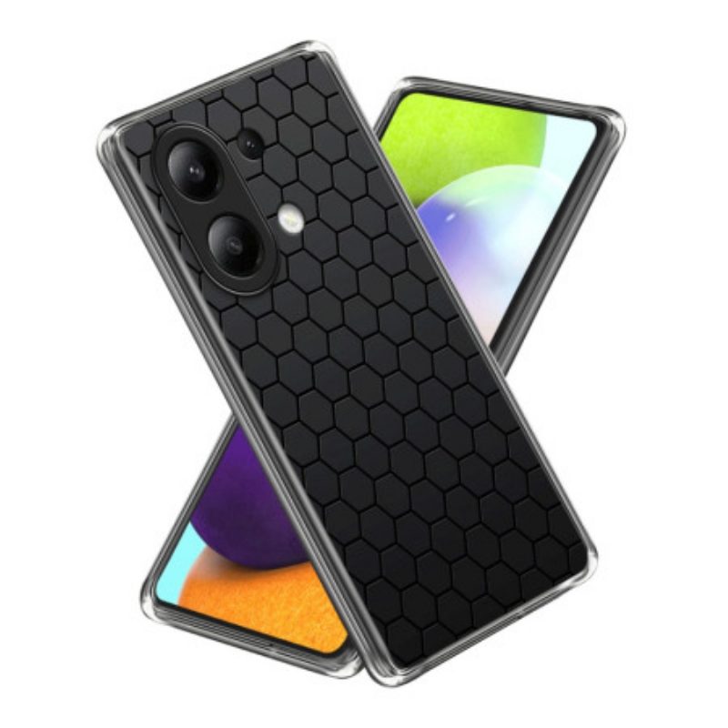 Hoesje Xiaomi Redmi Note 13 4g Honingraatpatroon Bescherming Hoesje