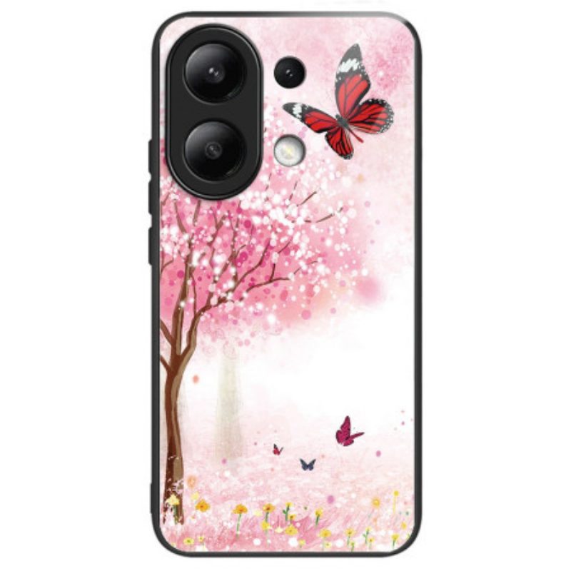 Hoesje Xiaomi Redmi Note 13 4g Kersenbloesems Van Gehard Glas