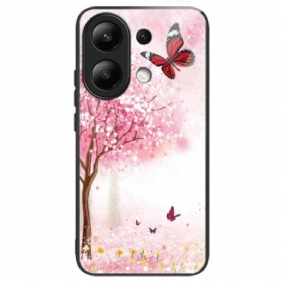 Hoesje Xiaomi Redmi Note 13 4g Kersenbloesems Van Gehard Glas