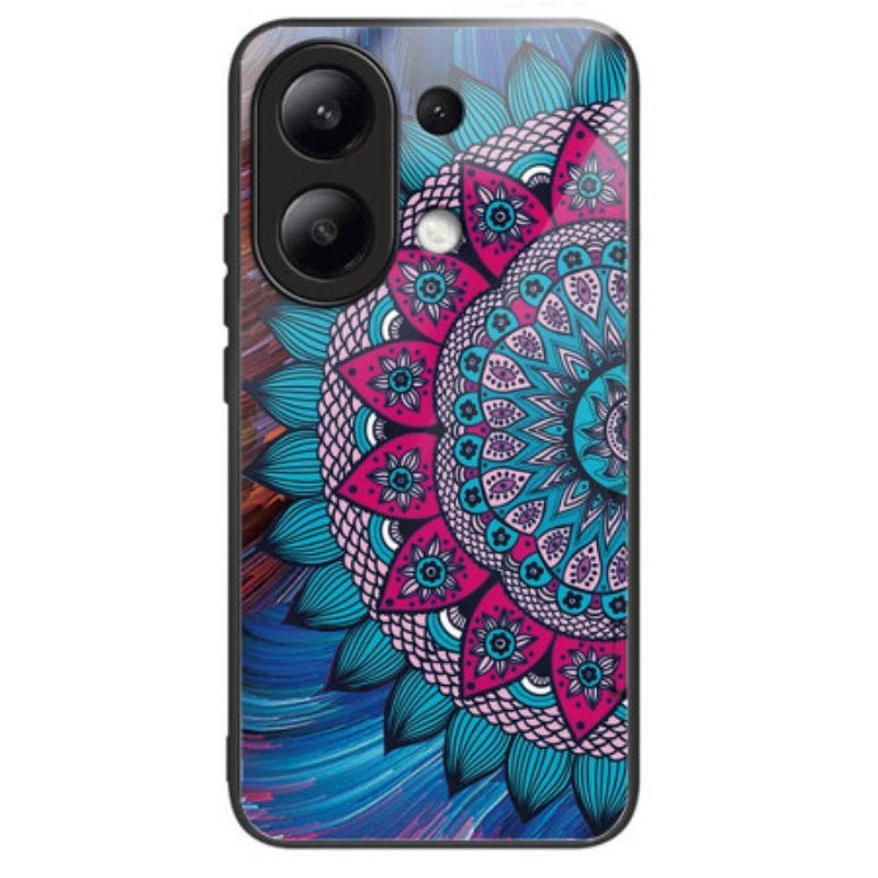 Hoesje Xiaomi Redmi Note 13 4g Mandala Gehard Glas Bescherming Hoesje