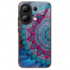 Hoesje Xiaomi Redmi Note 13 4g Mandala Gehard Glas Bescherming Hoesje