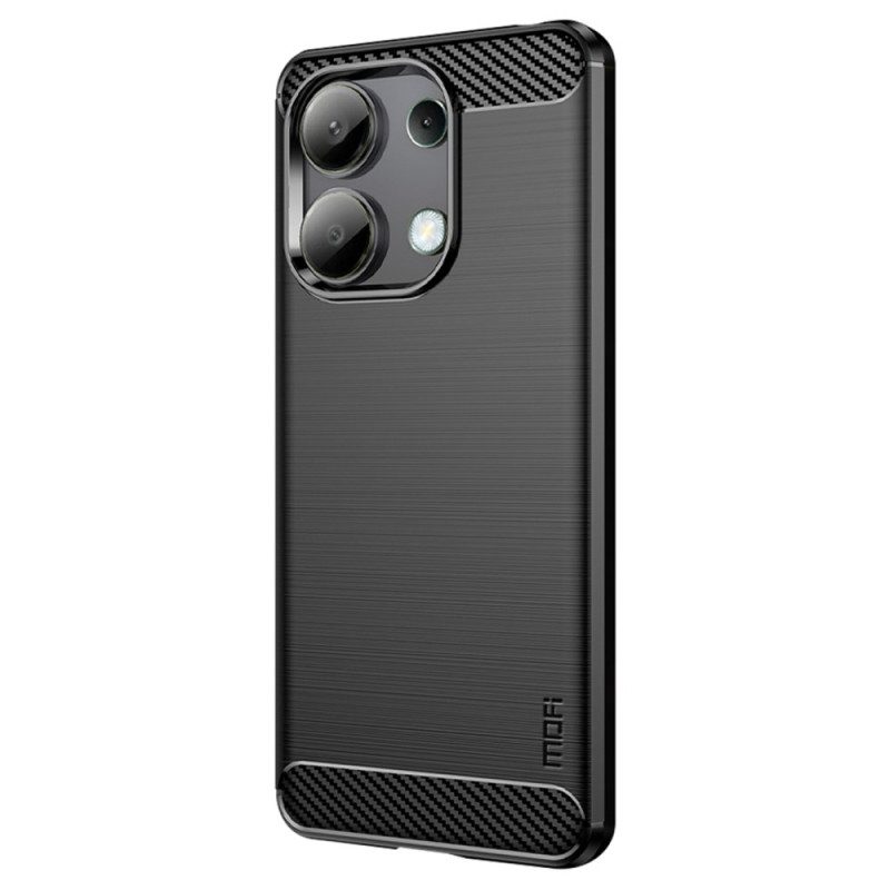 Hoesje Xiaomi Redmi Note 13 4g Mofi Geborstelde Koolstofvezel