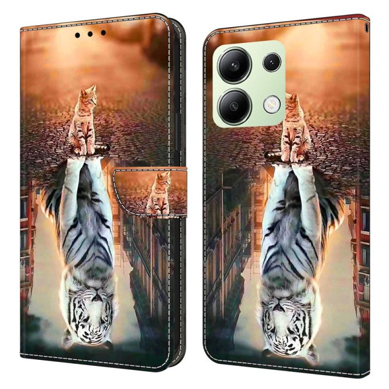 Leren Hoesje Voor Xiaomi Redmi Note 13 4g Kittendroom