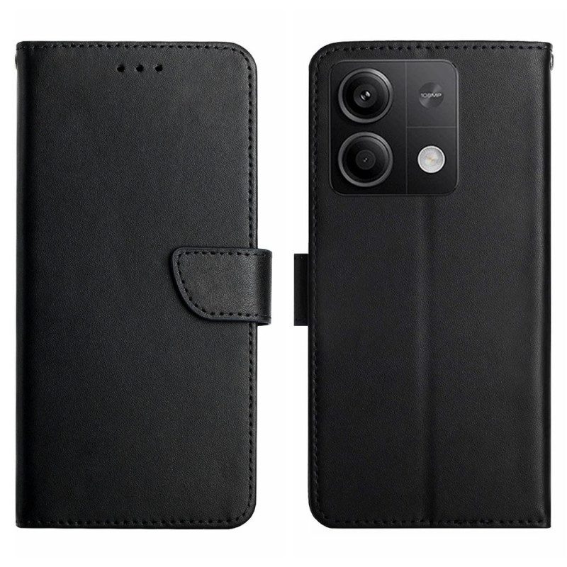 Leren Hoesje Voor Xiaomi Redmi Note 13 4g Nappaleer