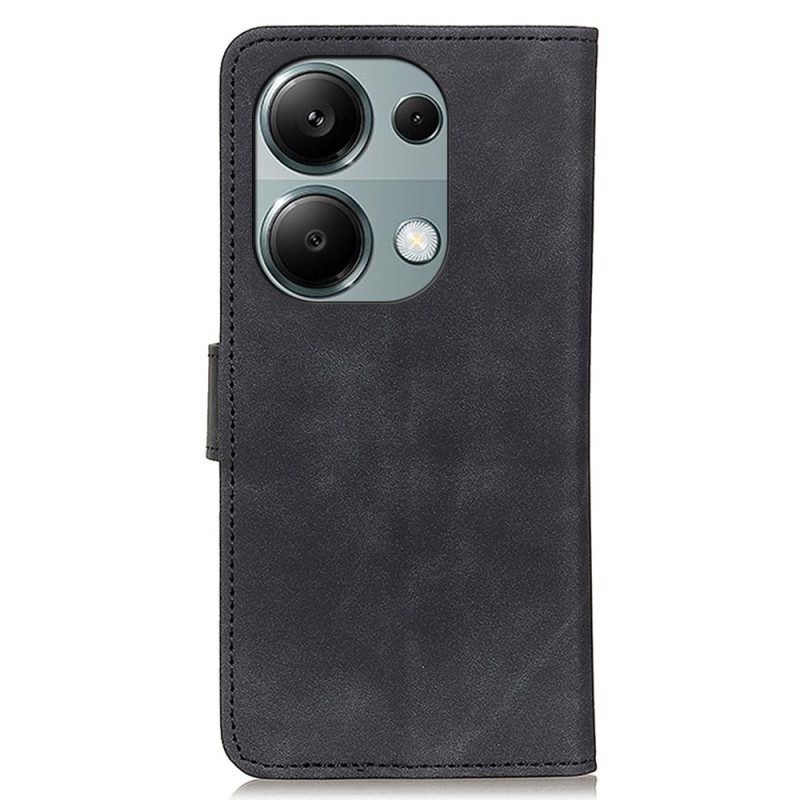 Leren Hoesje Voor Xiaomi Redmi Note 13 4g Retro-effect Khazneh