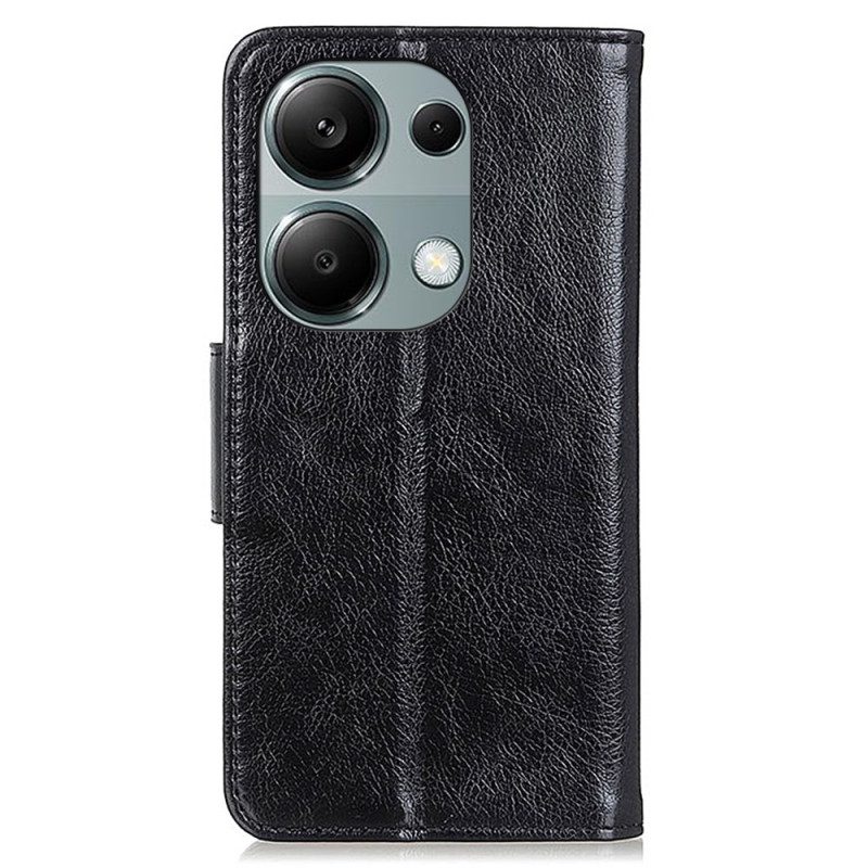 Leren Hoesje Xiaomi Redmi Note 13 4g Nappatextuur Bescherming Hoesje