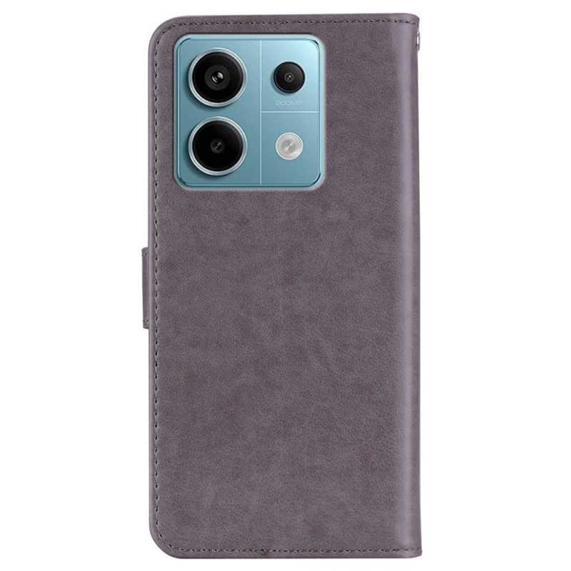 Leren Hoesje Xiaomi Redmi Note 13 4g Uilbedel Bescherming Hoesje