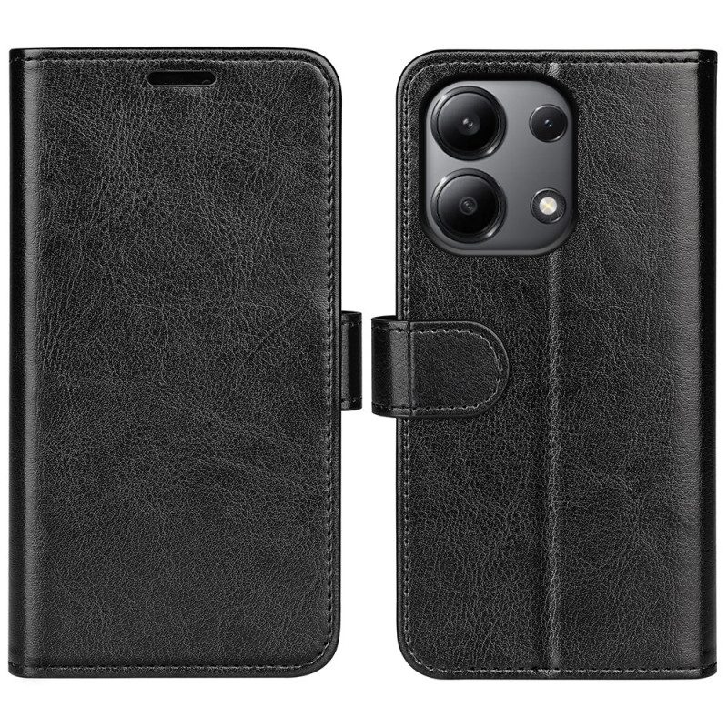 Leren Hoesje Xiaomi Redmi Note 13 4g Vintage Textuur Bescherming Hoesje