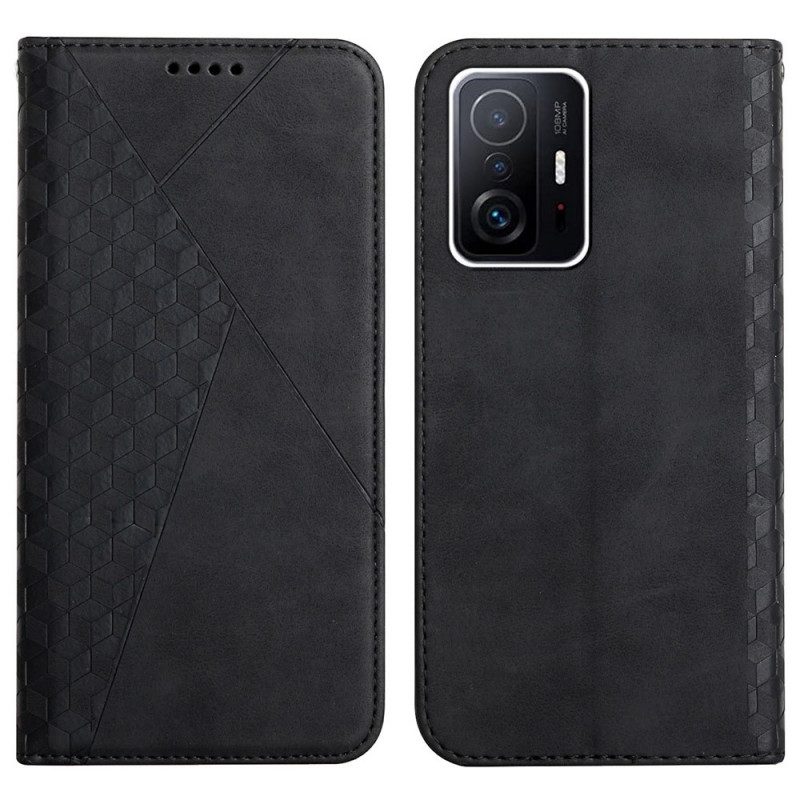 Bescherming Hoesje voor Xiaomi 11T / 11T Pro Folio-hoesje Geo Leereffect