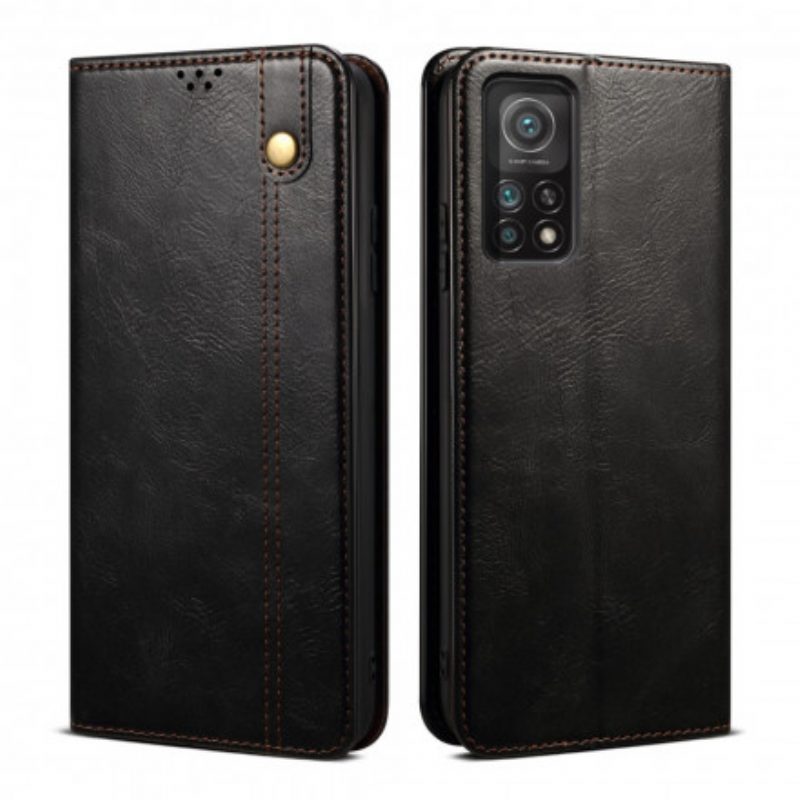 Bescherming Hoesje voor Xiaomi 11T / 11T Pro Folio-hoesje Gewaxt Kunstleer