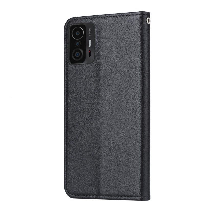 Bescherming Hoesje voor Xiaomi 11T / 11T Pro Folio-hoesje Kaarthouder Van Imitatieleer