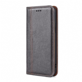 Bescherming Hoesje voor Xiaomi 11T / 11T Pro Folio-hoesje Litchi Split Lederen Stiksels