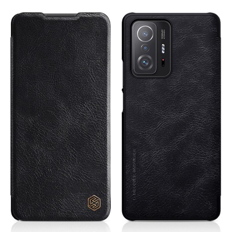 Bescherming Hoesje voor Xiaomi 11T / 11T Pro Folio-hoesje Nillkin Qin-serie