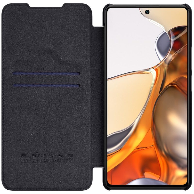 Bescherming Hoesje voor Xiaomi 11T / 11T Pro Folio-hoesje Nillkin Qin-serie