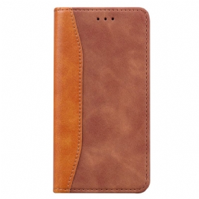 Bescherming Hoesje voor Xiaomi 11T / 11T Pro Folio-hoesje Zakelijk Leereffect Met Twee Textuur