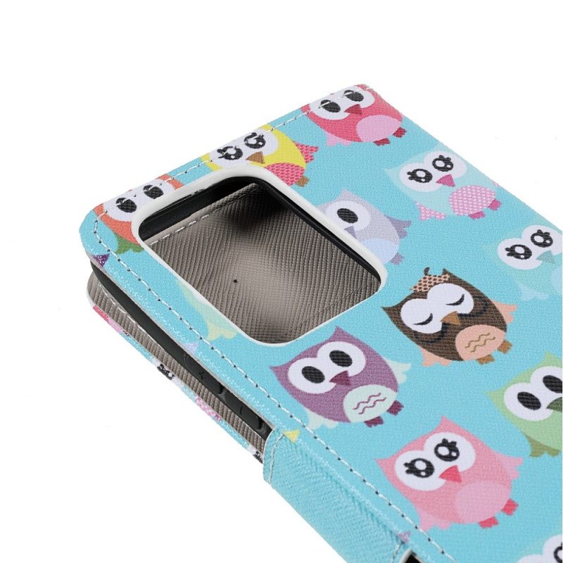 Flip Case voor Xiaomi 11T / 11T Pro Meerdere Uilen